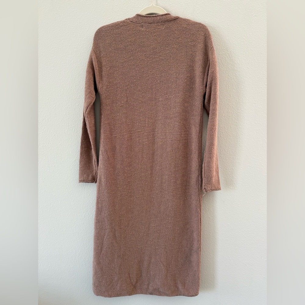 FP Beach Free People Cozy Brown Long Cardigan - Picture 7 of 7
